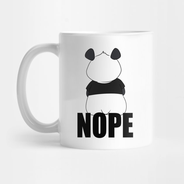 Nope Mood Funny Panda by Band of The Pand